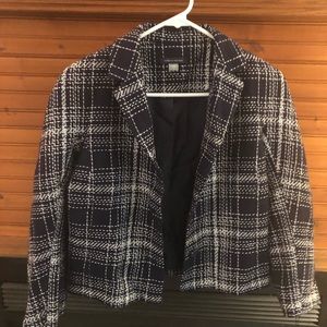 Tommy Hilfiger Navy Cotton Blazer